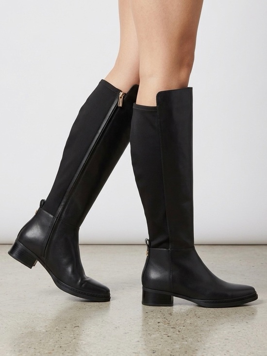 MICHAEL Michael Kors Shoes - MICHAEL Michael Kors Lex Black Faux Leather Tall Boots